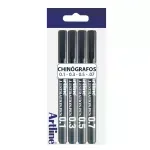 Tiralineas, Ilustration Pen, Negro, Pack x 4 Unds. (0.1, 0.3, 0.5, 0.7 mm)