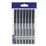 Tiralineas, Ilustration Pen, Negro, Pack x 7 Unds. (Dif. Graduaciones)