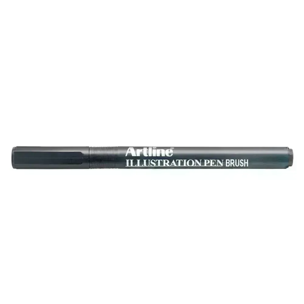 Tiralineas, Ilustration Pen, Punta Pincel, Negro, 1 Und.