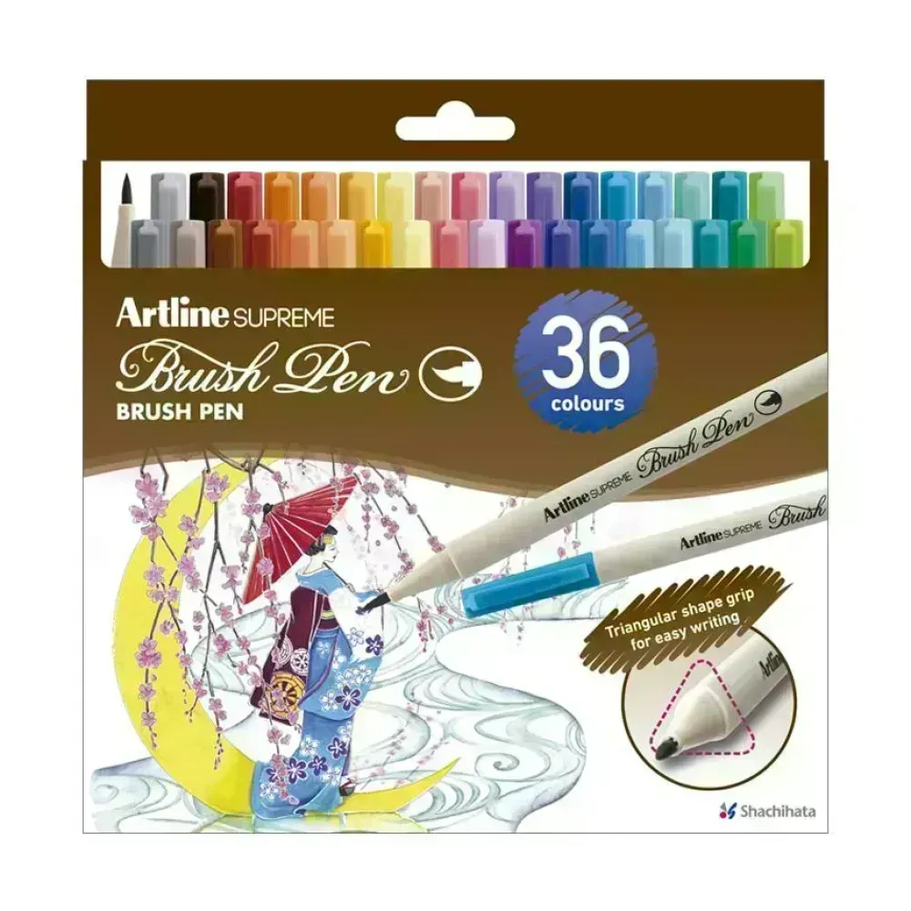 Marcadores, Supreme, Brush/Pincel, Est x 36 und