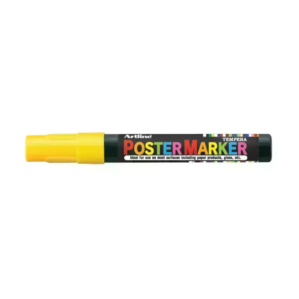 Marcadores, Poster, 2.0 mm, Amarillo, 1 Und