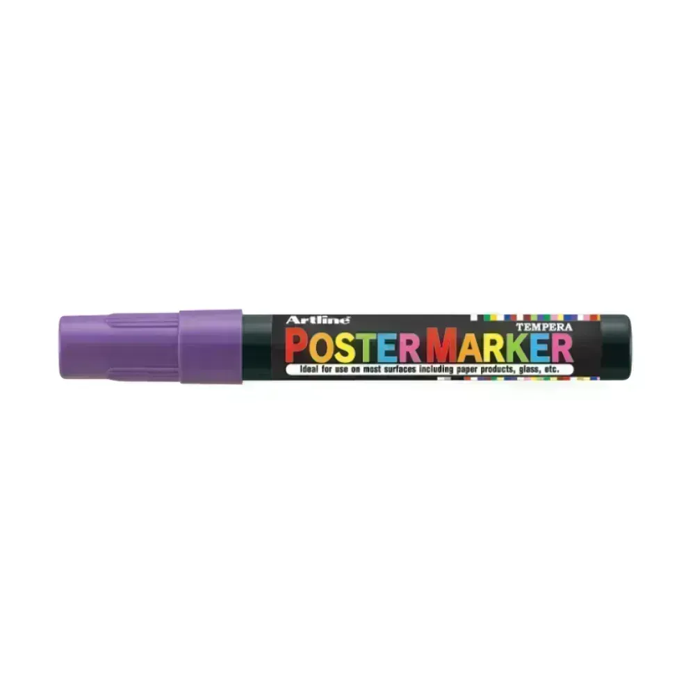 Marcadores, Poster, 2.0 mm, Morado, 1 Und