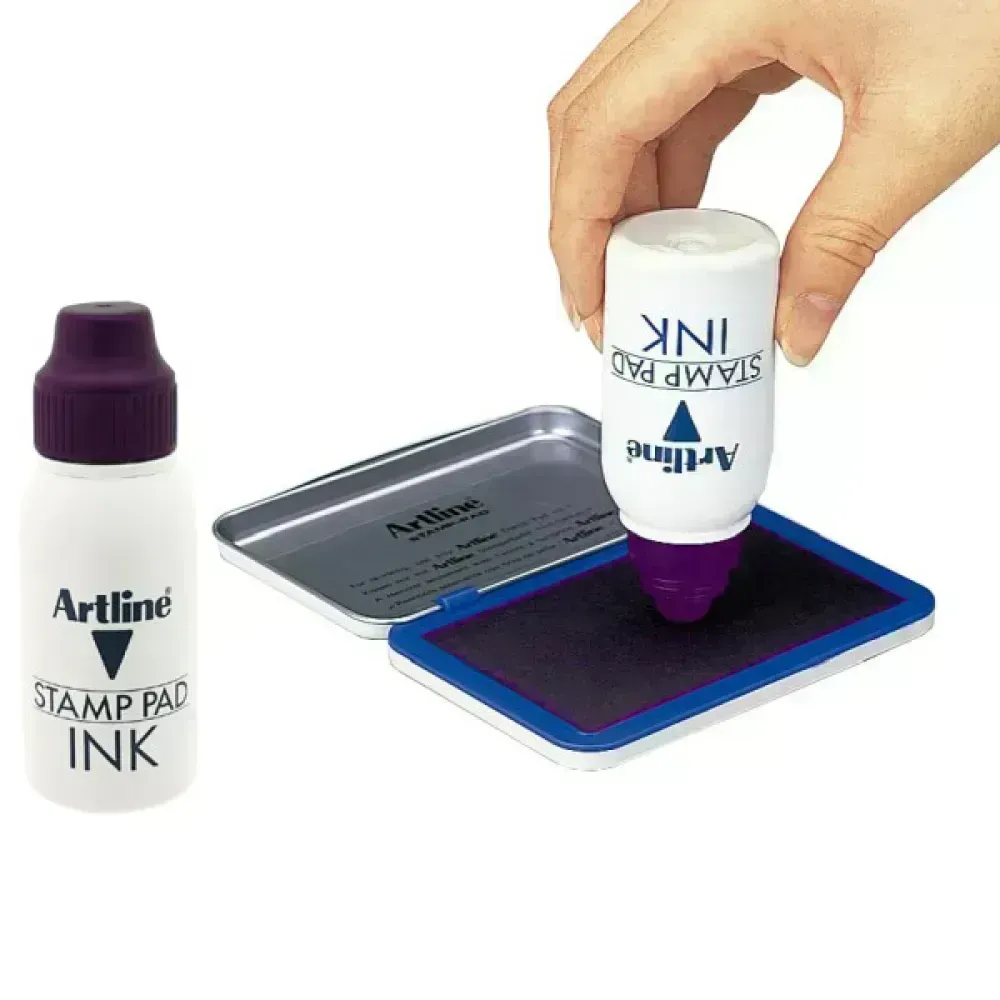 Tinta Recarga p. Almohadilla, Roll-on x 50 mL, Purpura, 1 Und.