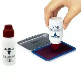 Tinta Recarga p. Almohadilla, Roll-on x 50 mL, Rojo, 1 Und.