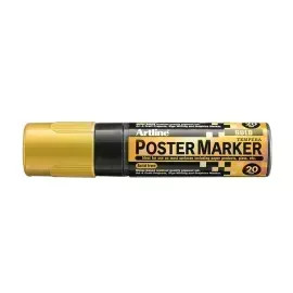 Marcadores, Poster Marker, 20.0 mm, Dorado Metalico, 1 Und