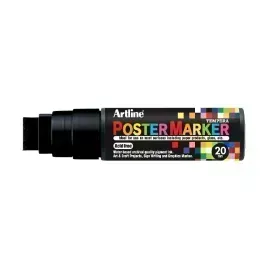 Marcadores, Poster Marker, 20.0 mm, Negro, 1 Und