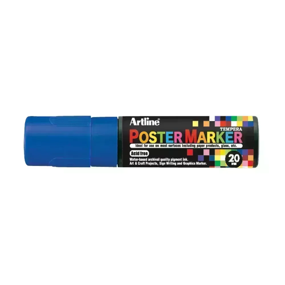 Marcadores, Poster Marker, 20.0 mm, Azul, 1 Und