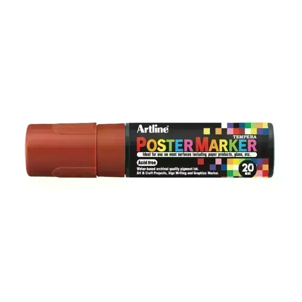 Marcadores, Poster, 20.0 mm, Marron, 1 Und