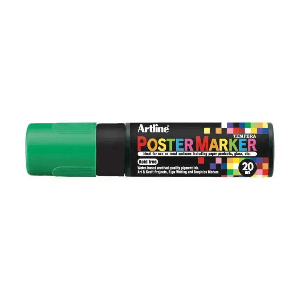 Marcadores, Poster Marker, 20.0 mm, Verde Neon, 1 Und