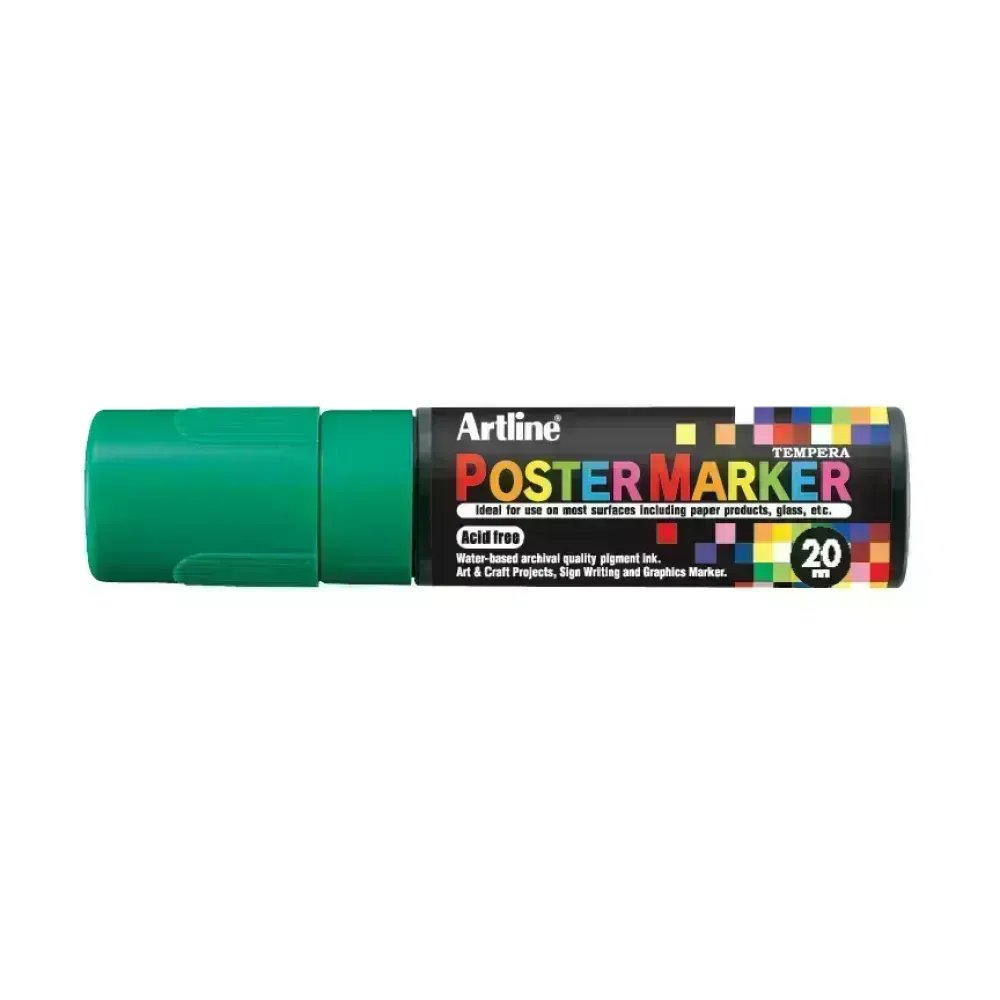 Marcadores, Poster Marker, 20.0 mm, Verde, 1 Und