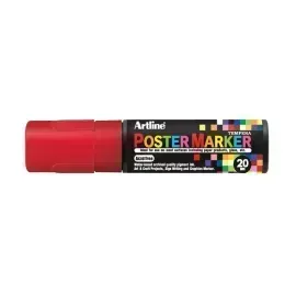 Marcadores, Poster Marker, 20.0 mm, Rojo, 1 Und