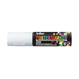 Marcadores, Poster Marker, 20.0 mm, Blanco, 1 Und