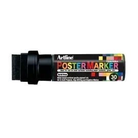 Marcadores, Poster Marker, 30.0 mm, Negro, 1 Und