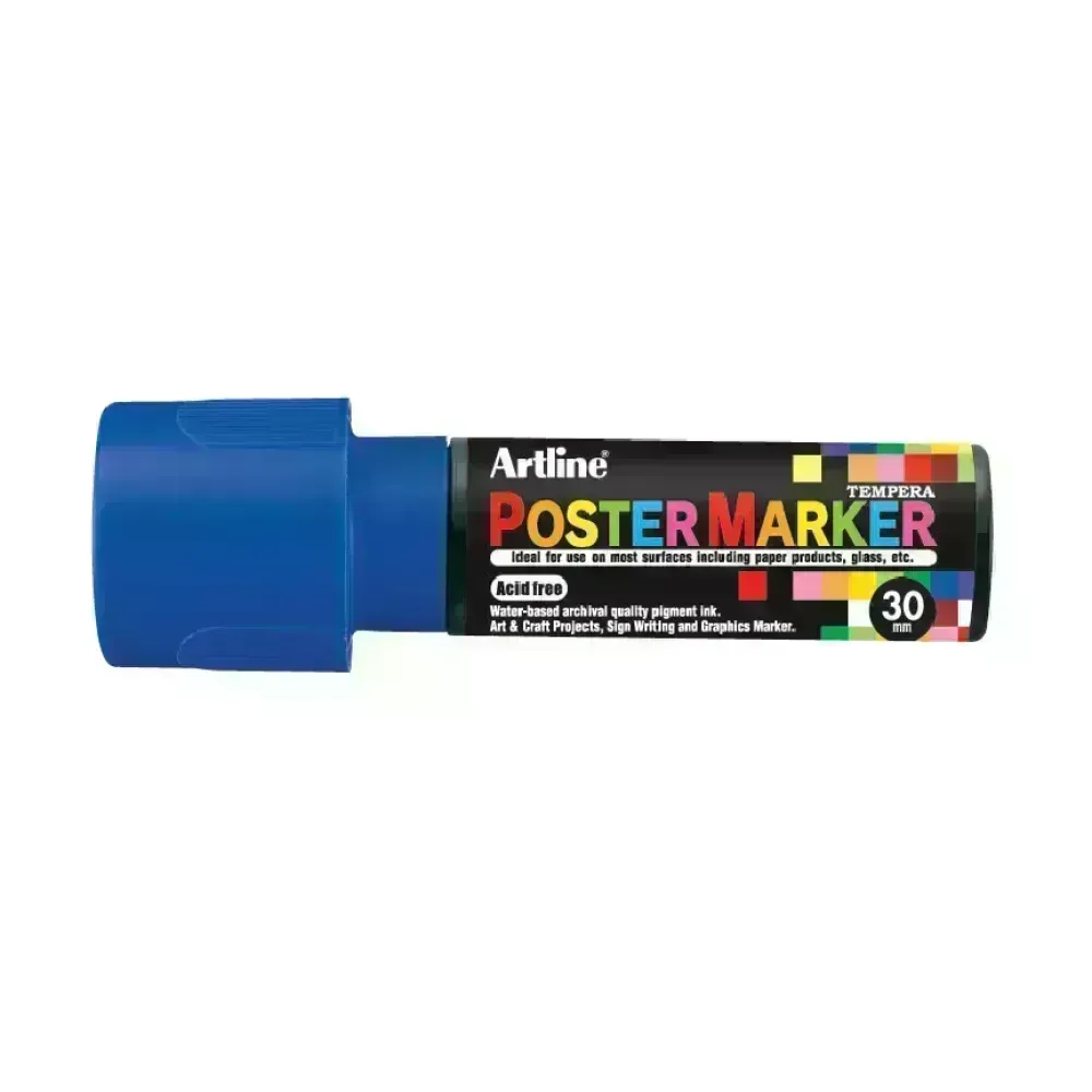 Marcadores, Poster Marker, 30.0 mm, Azul, 1 Und