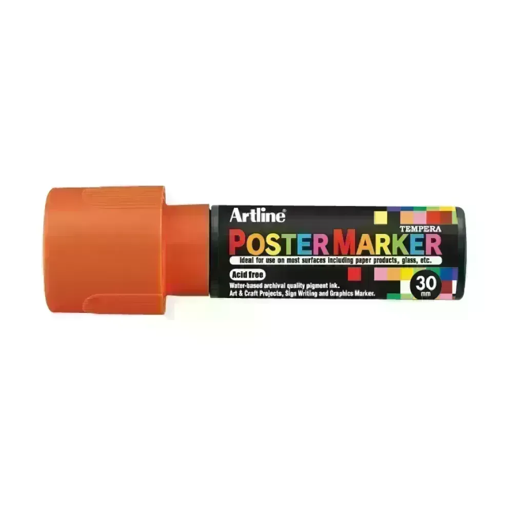 Marcadores, Poster Marker, 30.0 mm, Naranja Neon, 1 Und