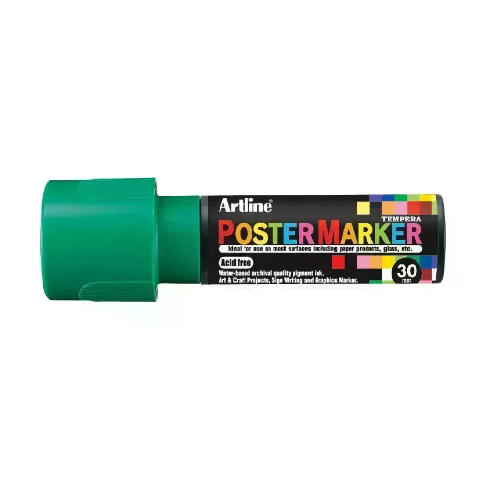 Marcadores, Poster Marker, 30.0 mm, Verde, 1 Und