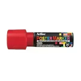 Marcadores, Poster Marker, 30.0 mm, Rojo, 1 Und