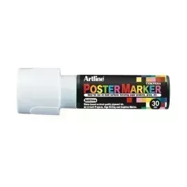 Marcadores, Poster Marker, 30.0 mm, Blanco, 1 Und