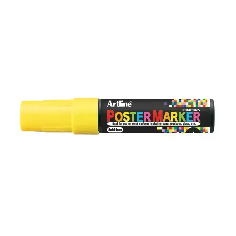 Marcadores, Poster Marker, 6.0 mm, Amarillo Neon, 1 Und