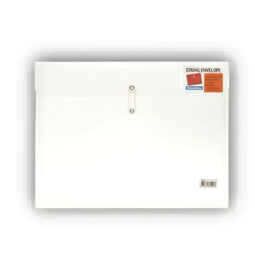 Sobre Plástico, con Hilo, Horizontal, Tam. A4/Carta, Col. Transparente, 1 Und.