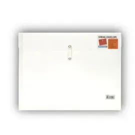 Sobre Plástico, con Hilo, Horizontal, Tam. A4/Carta, Col. Transparente, 1 Und.