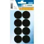 Resbaladores, Negro, 28 mm, Blister x 8 Unds.