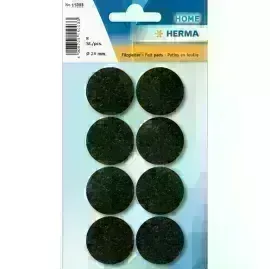 Resbaladores, Negro, 28 mm, Blister x 8 Unds.