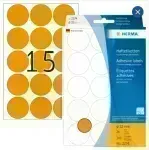 Labels, Redondo, 32 mm, Naranja, Pack x 360 Unds.