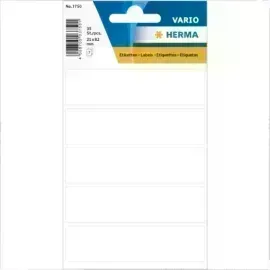 Labels, Rectangular, 21x82 mm, Blanco, Pack x 35 Unds.