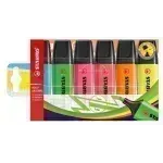 Resaltador, Boss, Punta Biselada 2.0-5.0 mm, Colores Fluo, Estuche x 6 Unds. Colores Surtidos