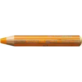 Lápices de Color, Woody 3 en 1, Naranja, Cuerpo Circular, Mina XXL (10 mm), Unidad.
