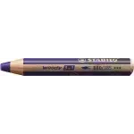 Lápices de Color, Woody 3 en 1, Violeta, Cuerpo Circular, Mina XXL (10 mm), Unidad.