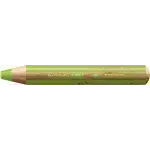 Lápices de Color, Woody 3 en 1, Verde Claro, Cuerpo Circular, Mina XXL (10 mm), Unidad.
