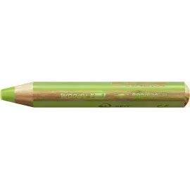 Lápices de Color, Woody 3 en 1, Verde Claro, Cuerpo Circular, Mina XXL (10 mm), Unidad.