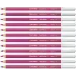 Lápices de Color Tiza Pastel, Carbothello, Cuerpo Circular, Mina 4.4 mm, Caja x 12 Und., Magenta