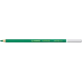 Lápices de Color Tiza Pastel, Carbothello, Cuerpo Circular, Mina 4.4 mm, Caja x 12 Und., Verde Esmeralda