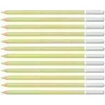 Lápices de Color Tiza Pastel, Carbothello, Cuerpo Circular, Mina 4.4 mm, Caja x 12 Und., Verde Cinabrio Extra-claro