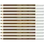 Lápices de Color Tiza Pastel, Carbothello, Cuerpo Circular, Mina 4.4 mm, Caja x 12 Und., Sombra Fuerte