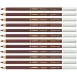 Lápices de Color Tiza Pastel, Carbothello, Cuerpo Circular, Mina 4.4 mm, Caja x 12 Und., Violeta Palido