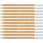 Lápices de Color Tiza Pastel, Carbothello, Cuerpo Circular, Mina 4.4 mm, Caja x 12 Und., Ocre Carne Oscuro