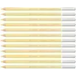 Lápices de Color Tiza Pastel, Carbothello, Cuerpo Circular, Mina 4.4 mm, Caja x 12 Und., Ocre Oro Claro