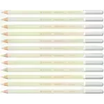 Lápices de Color Tiza Pastel, Carbothello, Cuerpo Circular, Mina 4.4 mm, Caja x 12 Und., Gris Calido 1