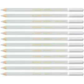 Lápices de Color Tiza Pastel, Carbothello, Cuerpo Circular, Mina 4.4 mm, Caja x 12 Und., Gris Azulado 2