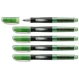 Rollerball, Bionic, Punta Media, Verde, Caja x 5 Unds.