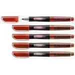 Rollerball, Bionic, Punta Media, Rojo, Caja x 5 Unds.