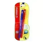 Bolígrafo, Bille Hi-Flux 508NF, Punta Aguja 0.38 mm, Pack x 2 Unds., Azul y Rojo