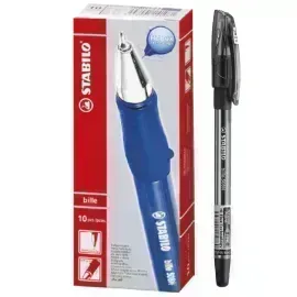 Bolígrafo, Bille Hi-Flux 508NF, Punta Aguja 0.38 mm, Negro, Caja x 10 Unds. 