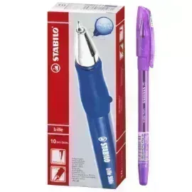 Bolígrafo, Bille Hi-Flux 508NF, Punta Aguja 0.38 mm, Morado, Caja x 10 Unds. 