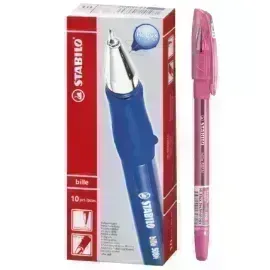 Bolígrafo, Bille Hi-Flux 508NF, Punta Aguja 0.38 mm, Rosado, Caja x 10 Unds. 