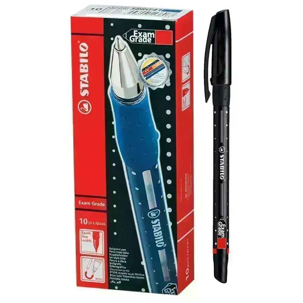 Bolígrafo, Exam Grade, 588, Punta Media 0.4 mm, Negro, Caja x 10 Unds.